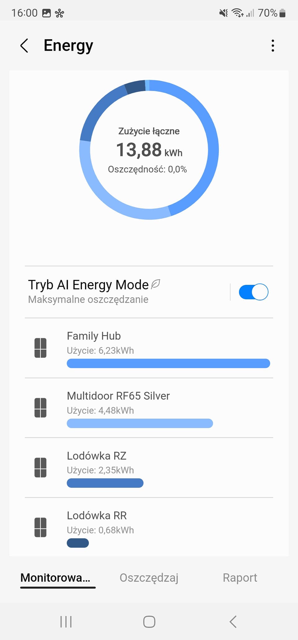 Włącz tryb energooszczędny