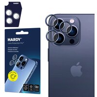 Szkło hartowane na obiektyw 3MK Hardy Lens Protection Pro do Apple iPhone 15 Pro Max Niebieski