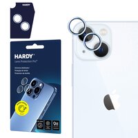 Szkło hartowane na obiektyw 3MK Hardy Lens Protection Pro do Apple iPhone 15/15 Plus Niebieski