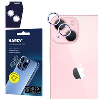 Szkło hartowane na obiektyw 3MK Hardy Lens Protection Pro do Apple iPhone 15/15 Plus Różowy