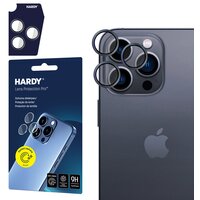 Szkło hartowane na obiektyw 3MK Hardy Lens Protection Pro do Apple iPhone 15 Pro Czarny