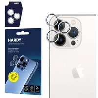 Szkło hartowane na obiektyw 3MK Hardy Lens Protection Pro do Apple iPhone 15 Pro Max Biały