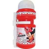 Bidon DISNEY Minnie 350ml Biało-czerwony + Uchwyt