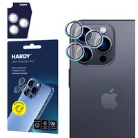 Szkło hartowane na obiektyw 3MK Hardy Lens Protection Pro do Apple iPhone 15 Pro Max Wielokolorowy