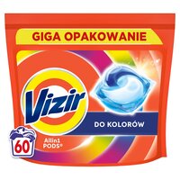 Kapsułki do prania VIZIR ALL in 1 Pods Color - 60 szt.