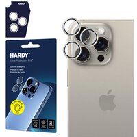 Szkło hartowane na obiektyw 3MK Hardy Lens Protection Pro do Apple iPhone 15 Pro Naturalne