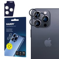 Szkło hartowane na obiektyw 3MK Hardy Lens Protection Pro do Apple iPhone 15 Pro Max Czarny