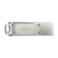 Pendrive SANDISK Ultra Dual Drive Luxe 256GB, USB-C / USB 3.2 Gen. 1 (USB 3.0), Odczyt 150 Mb/s Srebrny