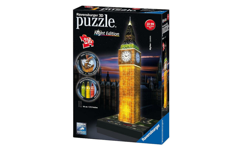 RAVENSBURGER-Big-Ben puzzle 3d trójwymiarowy sposób układanie tworzywo sztuczne