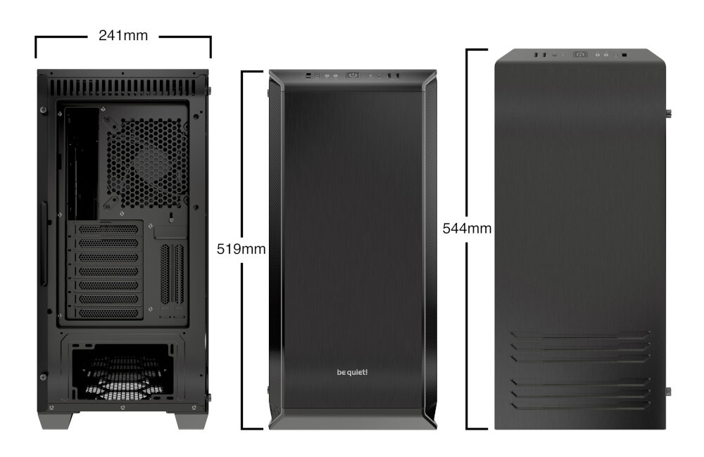 OBUDOWA PC BE QUIET DARK BASE 700 WINDOW dwa wentylatory przegrzanie ochrona