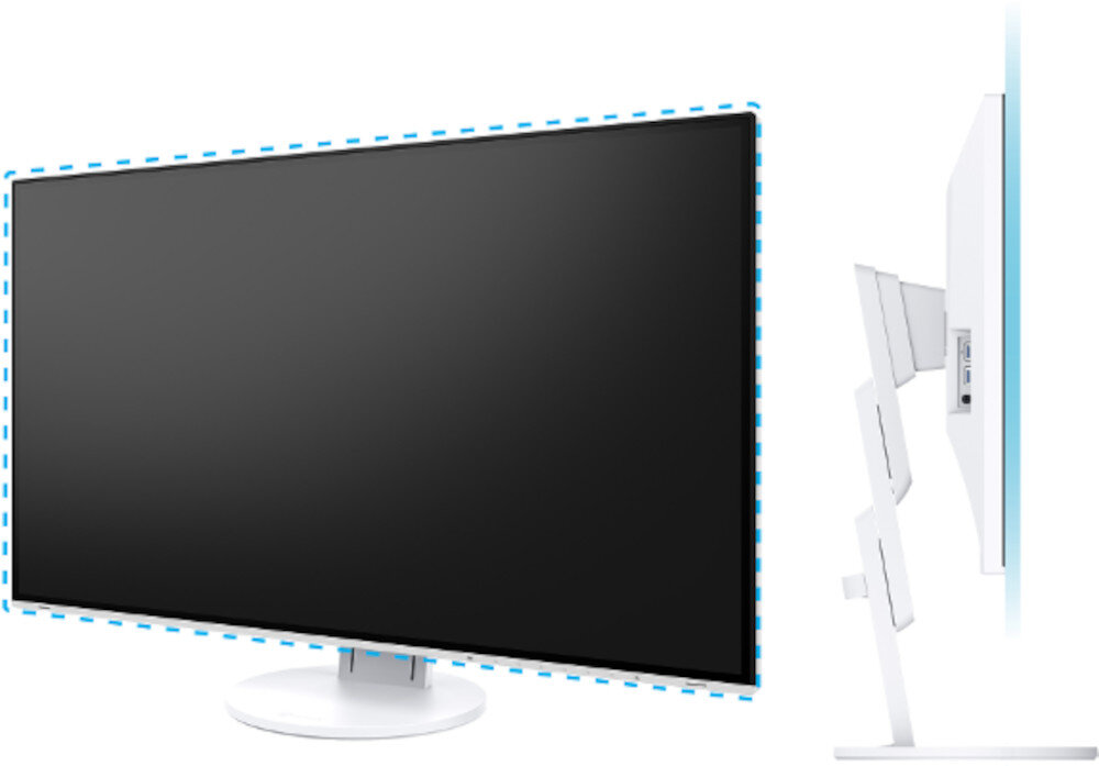 Monitor EIZO FlexScan EV3285 konstrukcja ramka obudowa