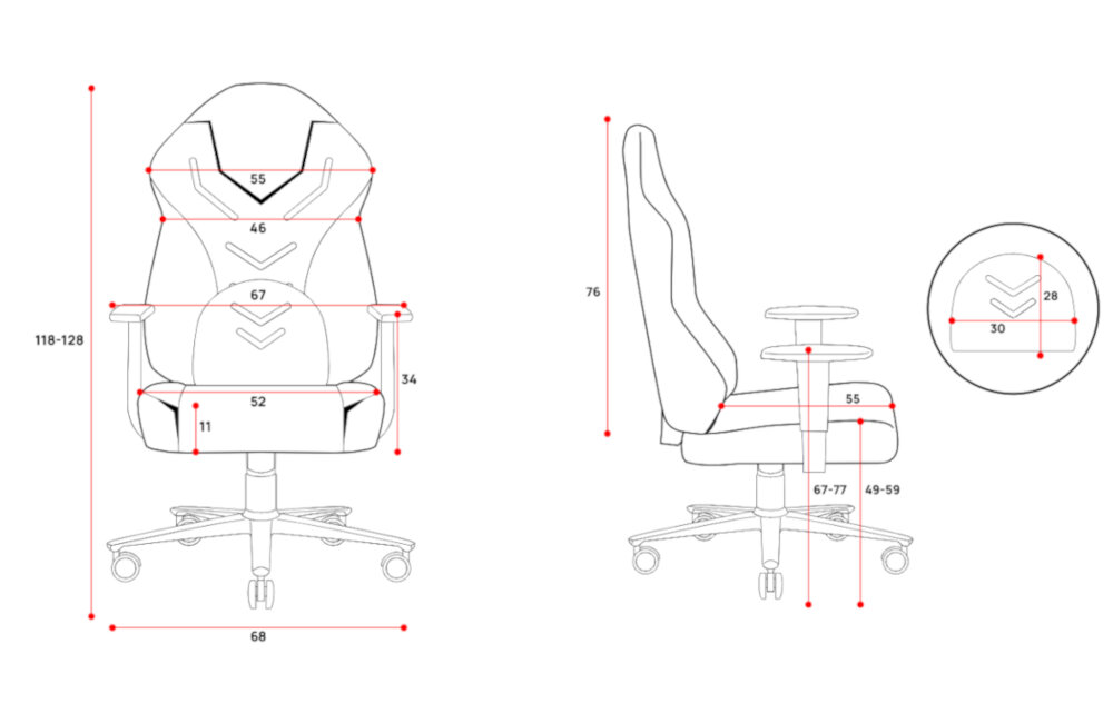 Fotel DIABLO CHAIRS X-Gamer 2.0 (L) czarno-zielony ekoskóra 