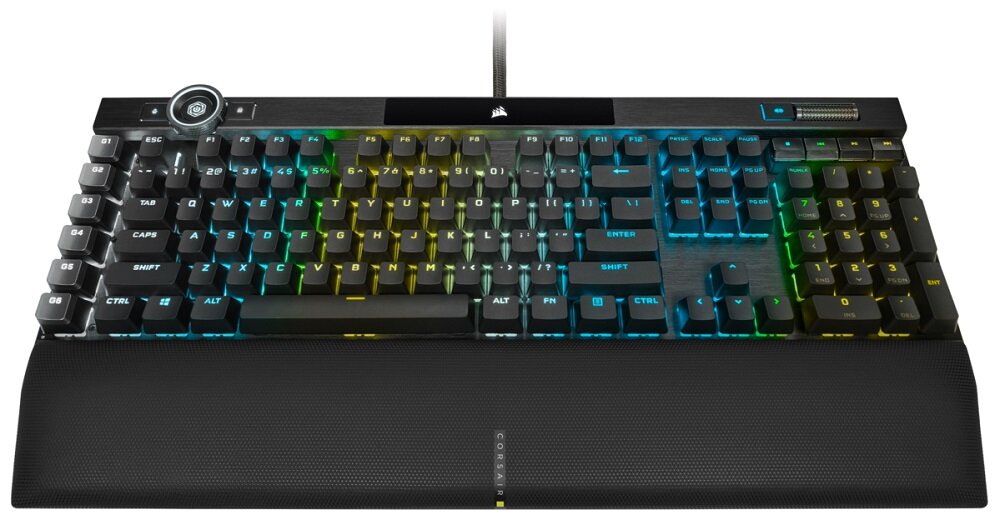 Klawiatura Corsair K100 RGB  - podpórka na nadgrastki komfort gry