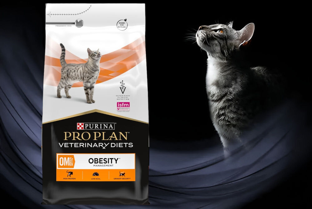 Karma dla kota PURINA Pro Plan Veterinary Diets Feline OM St/Ox Obesity Management 5 kg witaminy zdrowie