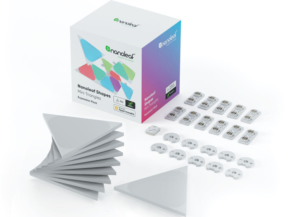 Panele świetlne NANOLEAF Shapes Mini Triangles Starter Kit (9 szt.) elementy zestaw