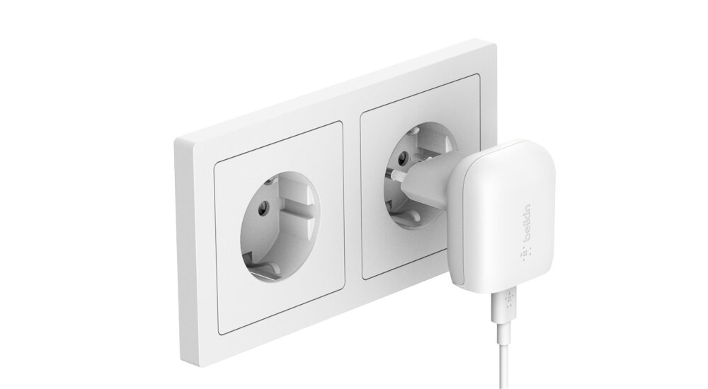 Ładowarka sieciowa BELKIN PD Home Charger WCA003VFWH 20W Biały moc czas działania port protokół usb power delivery