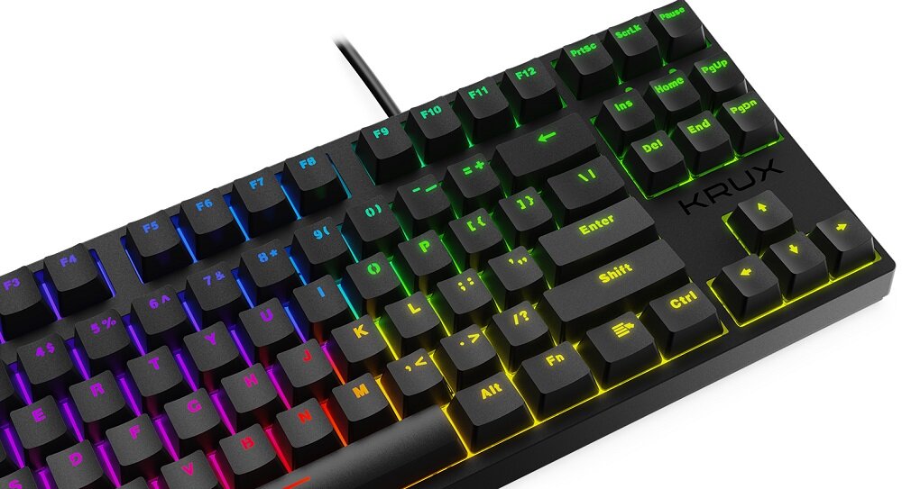 Klawiatura KRUX Atax Pro RGB Gateron Red  - N-Key Rollover możliwosc wykorzystania dowolnej liczby ataków w tym samym czasie