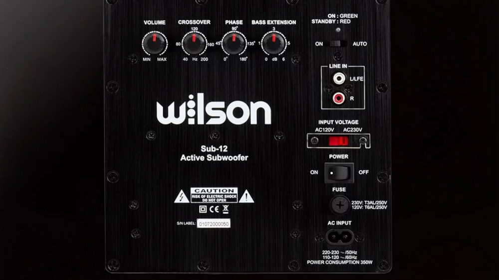 Subwoofer WILSON SUB-12 HGL  - parametry