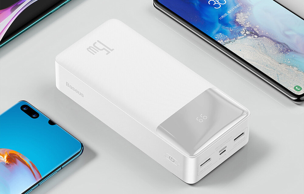 Powerbank BASEUS Bipow PPDML-K02 30000mAh 15W 3 porty kompatybilność