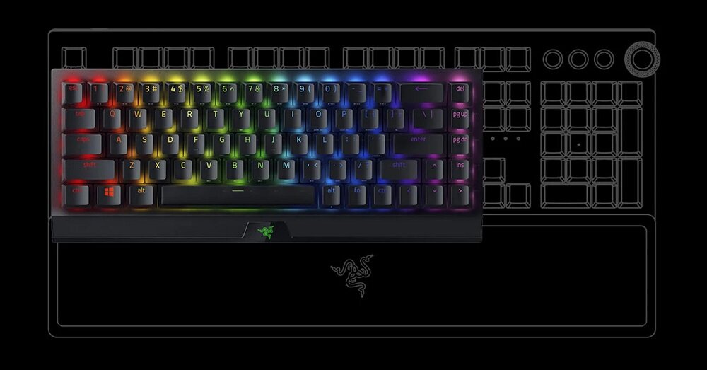 Klawiatura RAZER BlackWidow V3 Mini - Kompaktowe wymiary 