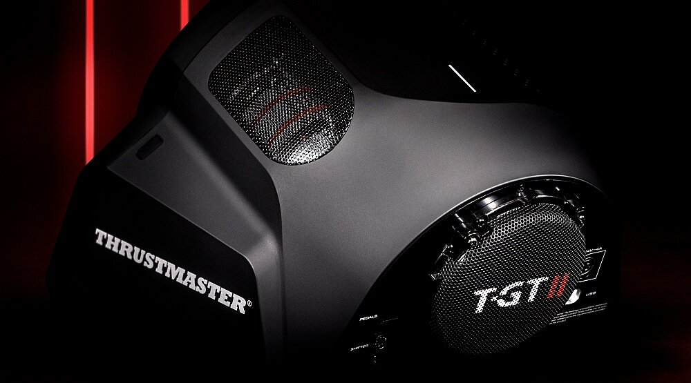 Baza kierownicy THRUSTMASTER T-GT II konsola komputer wyścigi granie silnik zasilanie gry sterowanie kierownica kompatybilność 