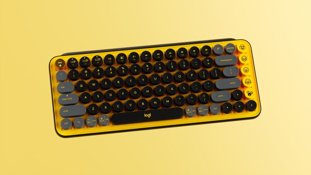 Klawiatura LOGITECH Pop Keys Blast pisania za pomocą 