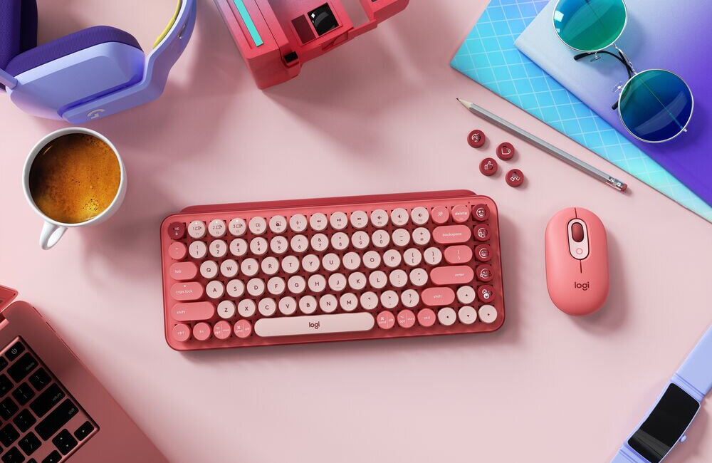 Klawiatura LOGITECH Pop Keys HEARTBREAKER kolorystyka