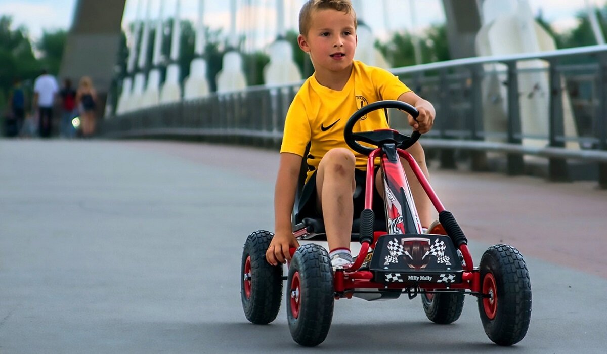 Gokart na pedały MILLY MALLY Thor Najwyższa jakość w połączeniu z bezpieczeństwem