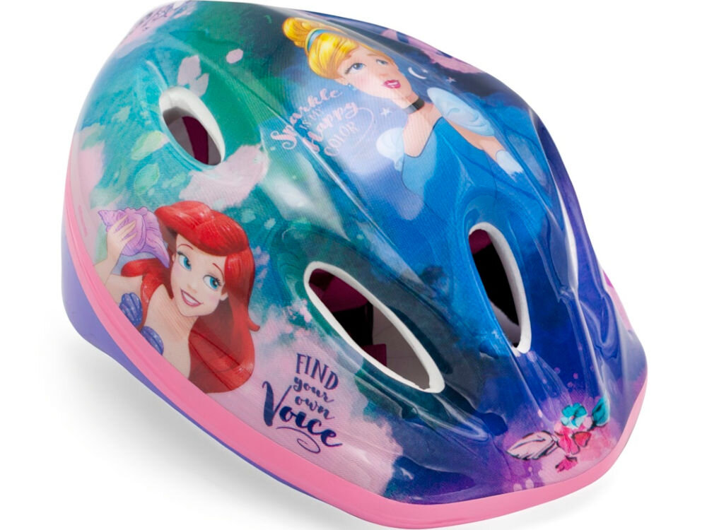 Kask rowerowy DISNEY Princess Wielokolorowy Dla Dzieci (rozmiar 52-56) regulacja rozmiar