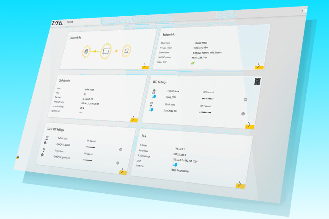 Router ZYXEL NR5101-EUZNV2F internetowy interfejs
