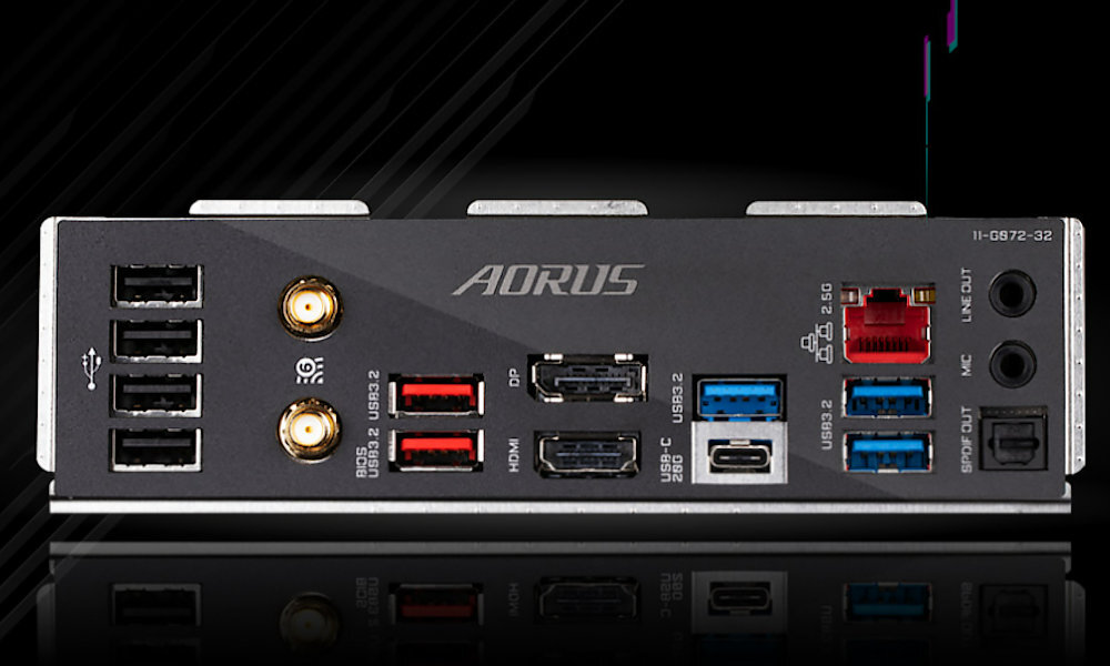 Płyta główna GIGABYTE Z790 Aorus Elite AX  - zlacza usb 