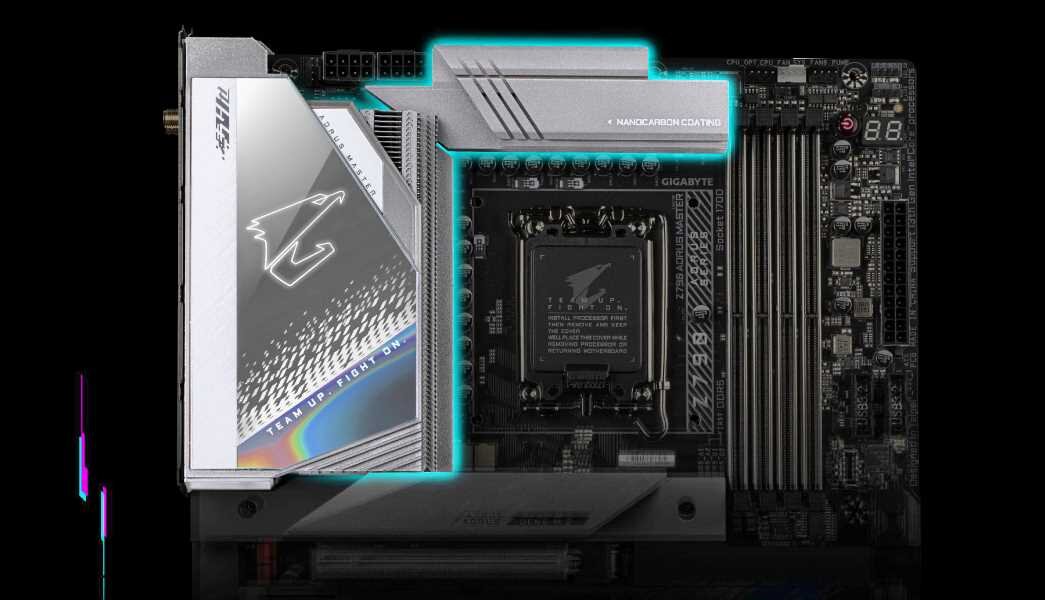 Płyta główna GIGABYTE Z790 Aorus Master - chłodzenie 