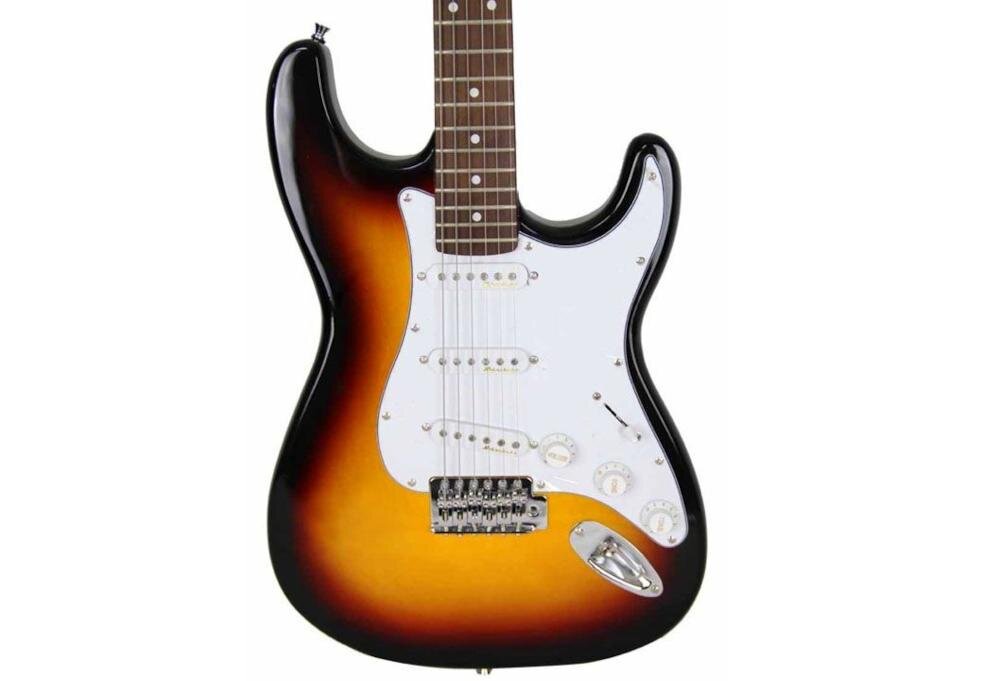 V-TONE EST 22 4/4 Sunburst gitara przełącznik pickup potencjometr regulator barwa dźwięk