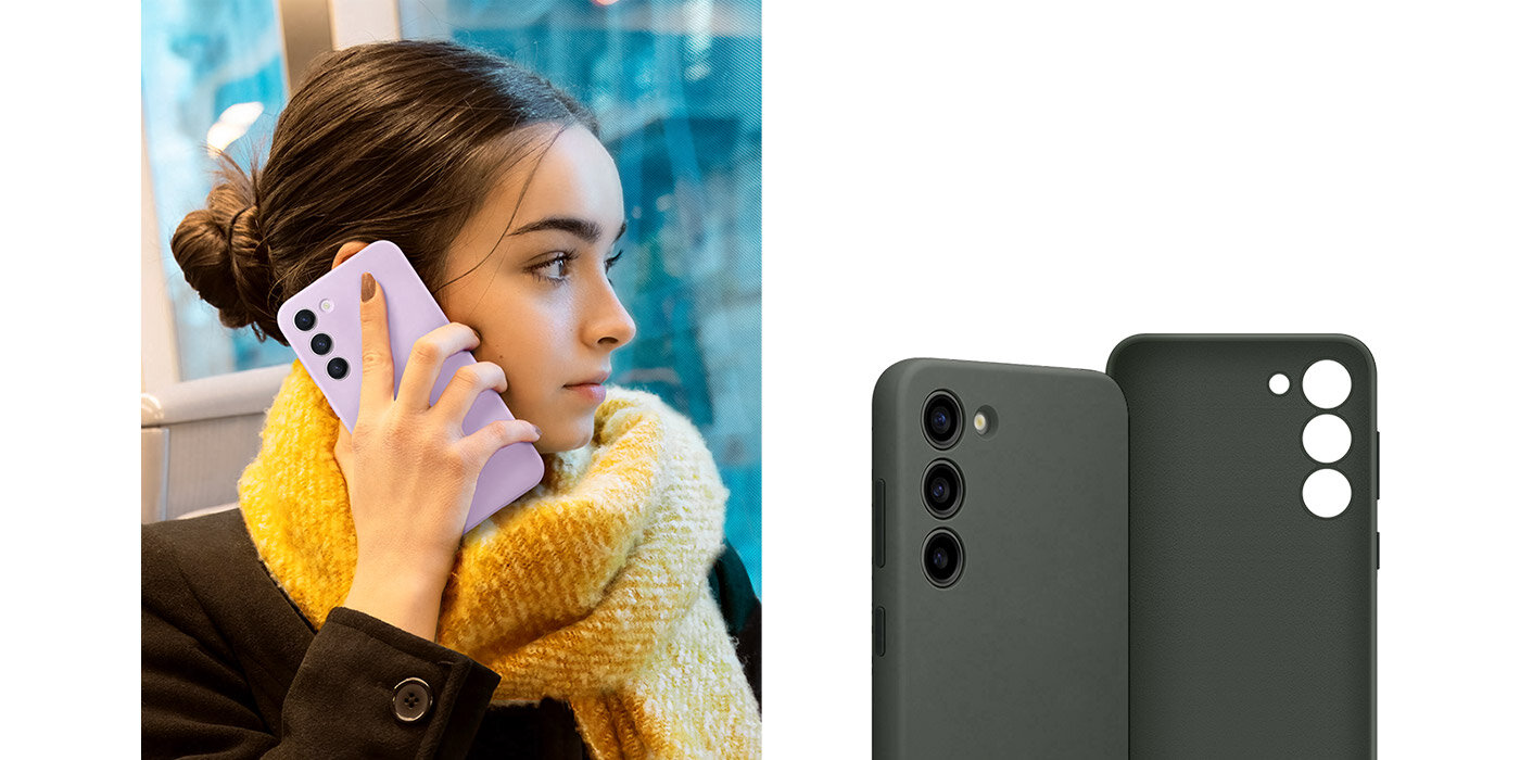 silicone case pozwala wygodnie trzymać w ręku telefon