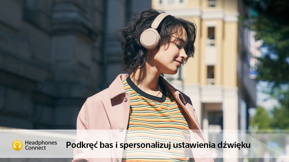 Słuchawki SONY WH-CH520 dsee personalizacja dźwięk bas ładowanie czas pracy brak zrywania połączeń sterowanie przyciski głosowe redukcja szumy 