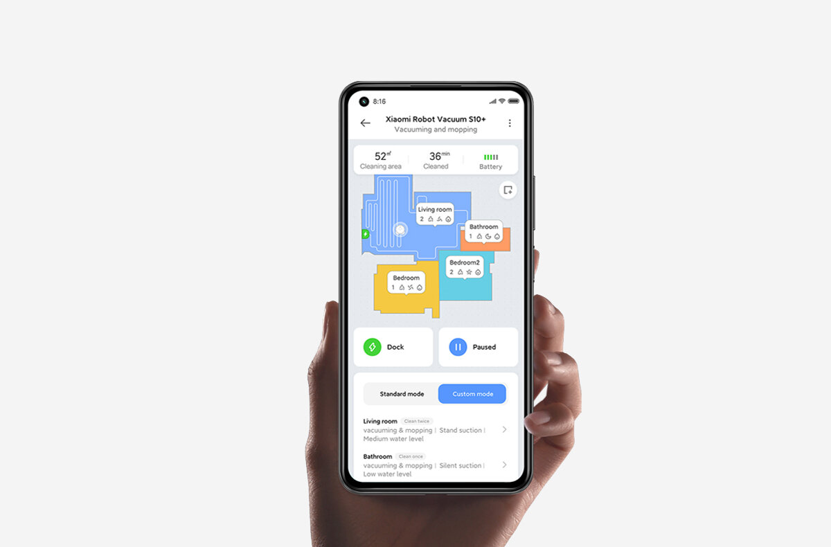 Robot sprzątający XIAOMI Vacuum S10+ EUs Zdalne sterowanie aplikacja Xiaomi Mi Home