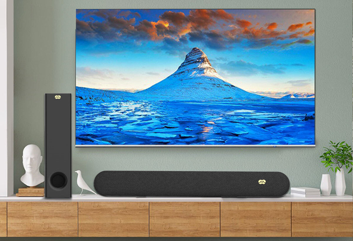 Soundbar MOZOS Cinema 2.1 Czarny efekty procesor dźwięk przestrzenny