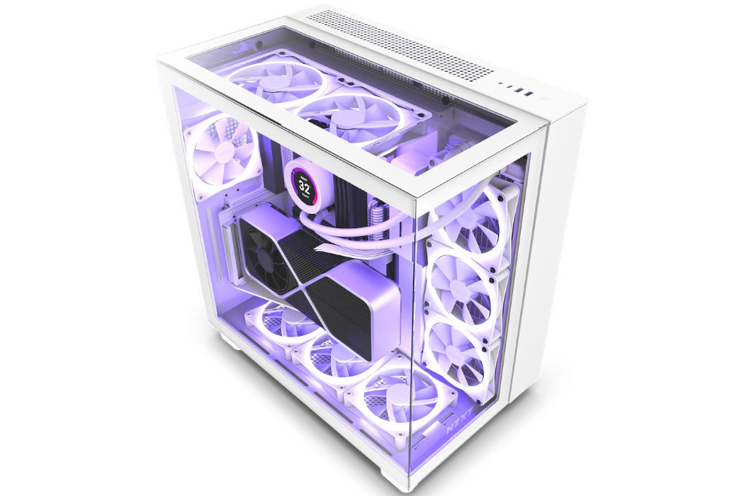 Obudowa NZXT H9 Elite Midi system aranżacji okablowania