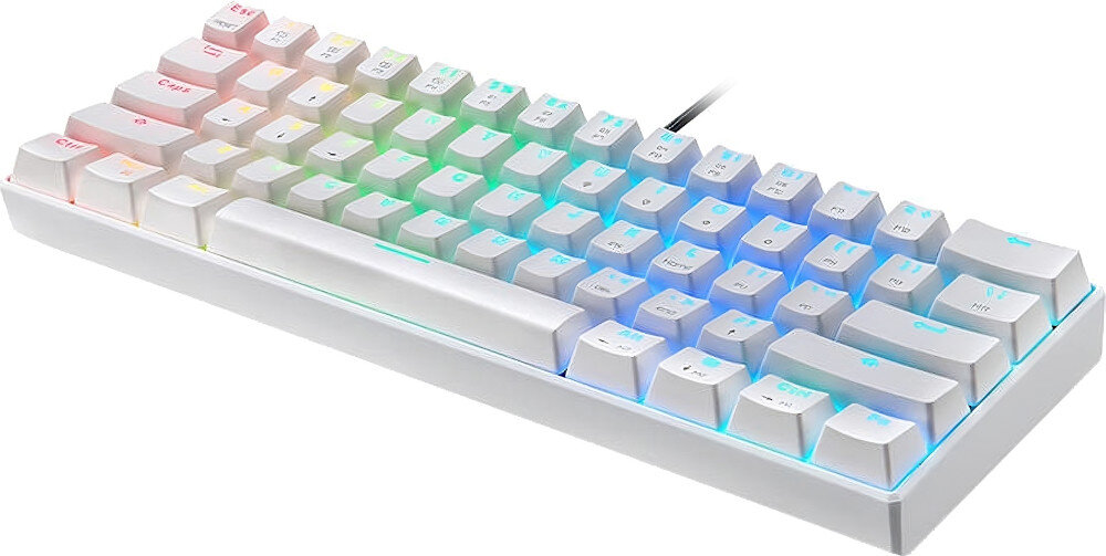 Klawiatura MOTOSPEED CK61 RGB klawisze funkcyjne materiał wykonanie