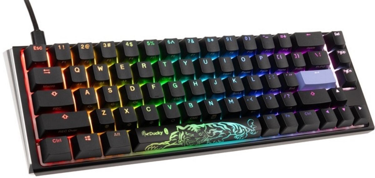 Klawiatura DUCKY One 3 SF Classic Cherry MX Minimalistyczna elegancja Niezawodność funkcjonalność Nakładki PBT szybkie działanie wydajność Odporność Autentyczna akustyka Odłączany port USB Design