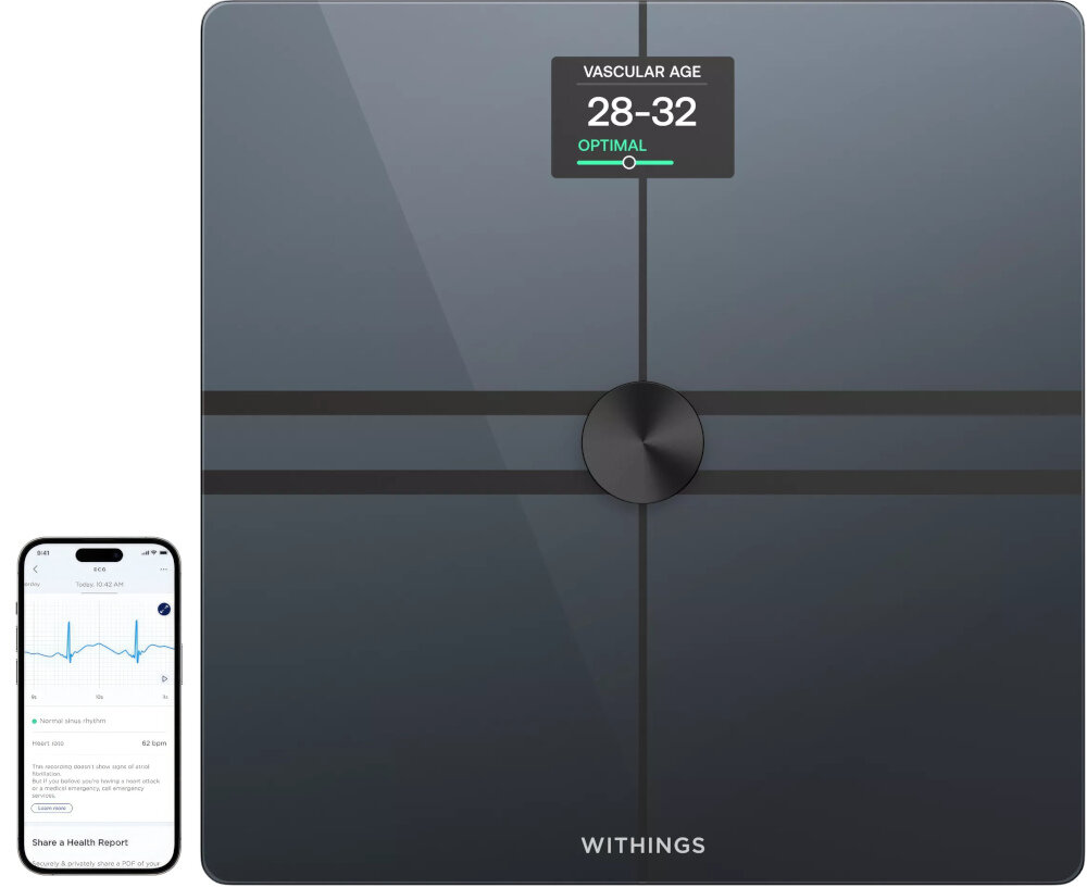 Waga WITHINGS Body Comp polaczenie z aplikacja mobilna