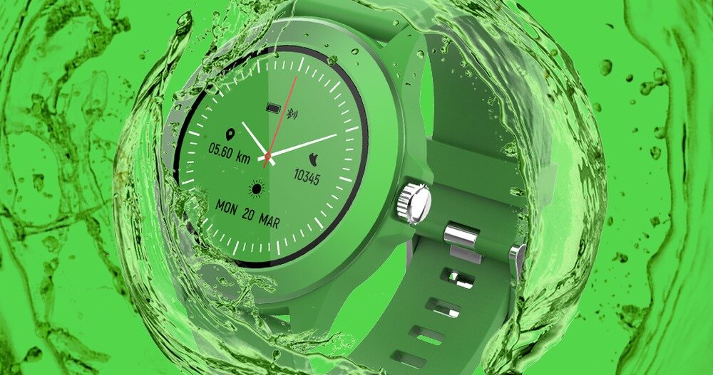 Smartwatch FOREVER Colorum CW-300 ekran bateria czujniki zdrowie sport pasek ładowanie pojemność rozdzielczość łączność sterowanie krew puls rozmowy smartfon aplikacja