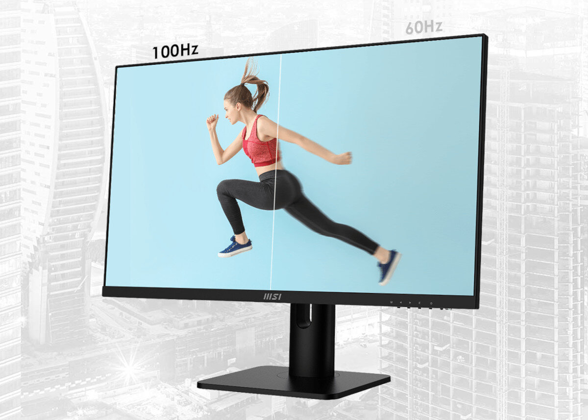 Monitor MSI Pro MP273AP 27 1920x1080px IPS 100Hz 1 ms odświeżanie czas reakcji płynność