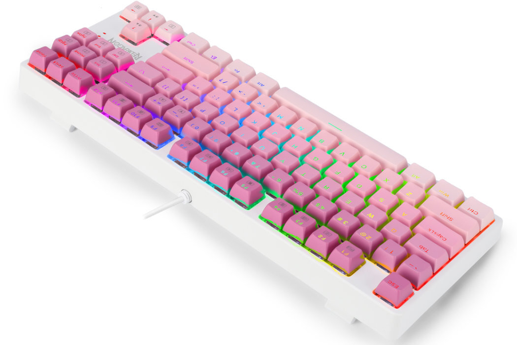 Klawiatura REDRAGON Cass K645W-GP RGB wytrzymałość modowanie szybkość wymiana garczy rgb wyposażenie