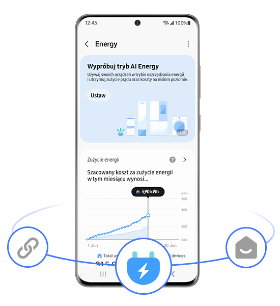 DV90CGC2A0TE - Funkcja SmartThings Energy - wskazówki