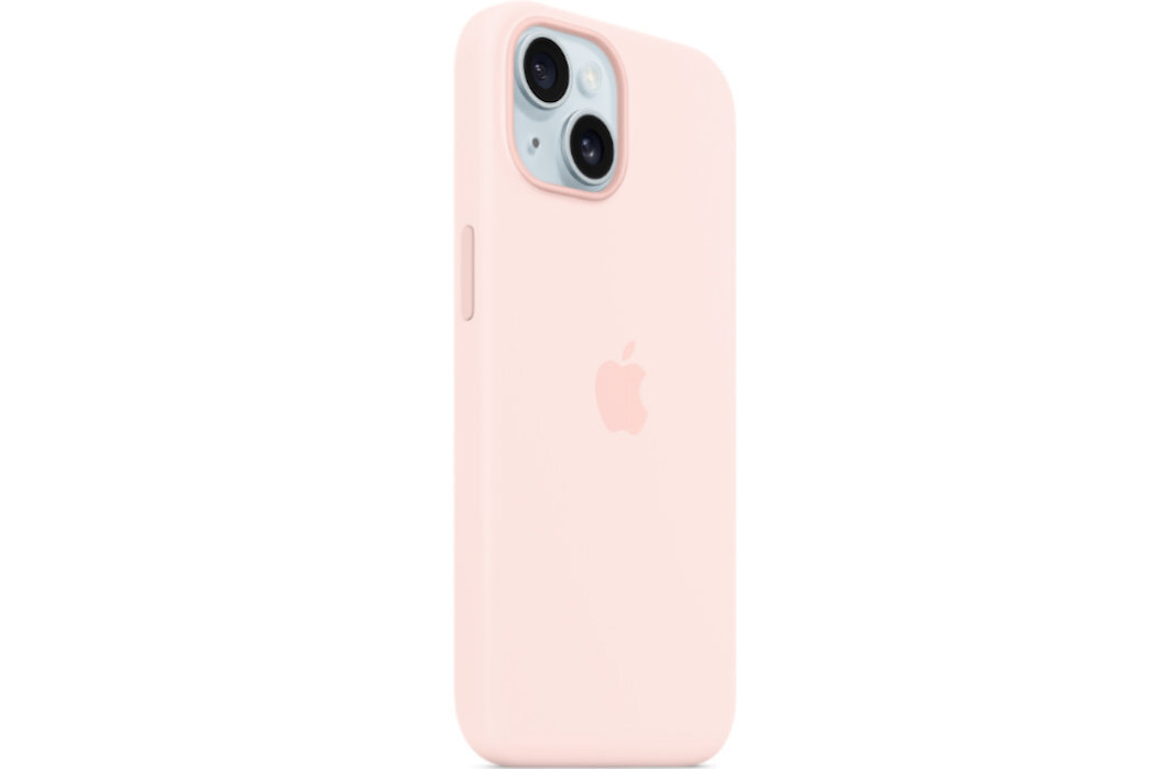 ETUI DO IPHONE 15 SILICONE CASE WITH MAGSAFE LIGHT PINK MT0J3ZM A wytrzymałość ochrona ekskluzywność solidność wygląd ładowanie MagSafe