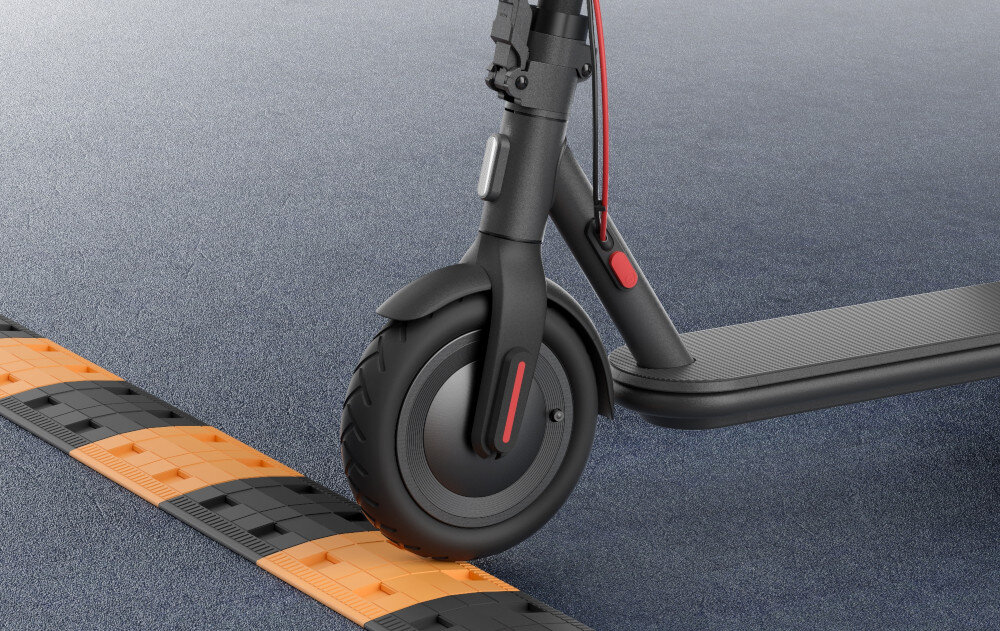 Hulajnoga elektryczna XIAOMI Scooter 4 NE Czarny 10-calowe opony pneumatyczne wyjatkowa plynnosc komfort absorbuja wstrzasy i nierownosci terenu stabilna wygodna jazda