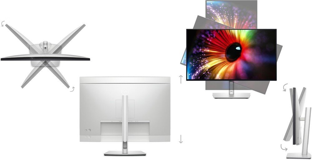  Monitor DELL UltraSharp U2724DE 27 2560x1440px IPS 120Hz ergonomia konstrukcja regulacja kolor