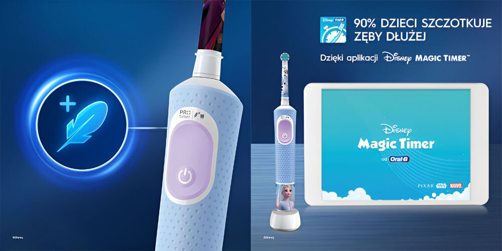 Szczoteczka rotacyjna ORAL-B Kids Pro 2 tryby 2 minuty aplikacja