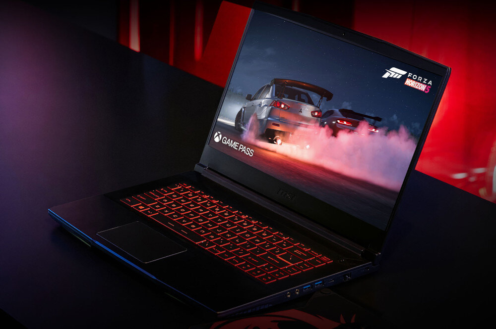 Laptop MSI Thin GF63 12UC-1001PL 15.6 IPS 144Hz i5-12450H 16GB RAM 512GB SSD GeForce RTX3050 Windows 11 Home pamięć dysk pojemność